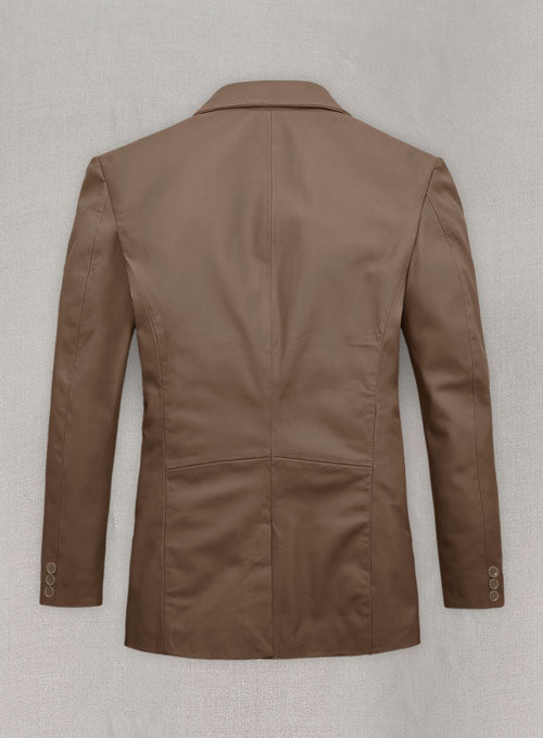 Soft King Brown Leather Blazer - LeatherCult