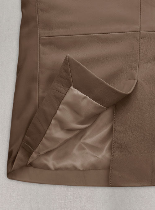 Soft King Brown Leather Blazer - LeatherCult