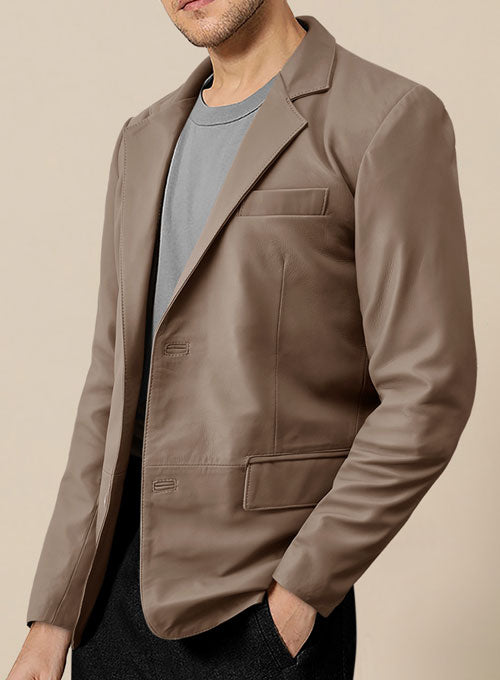Soft King Brown Leather Blazer - LeatherCult