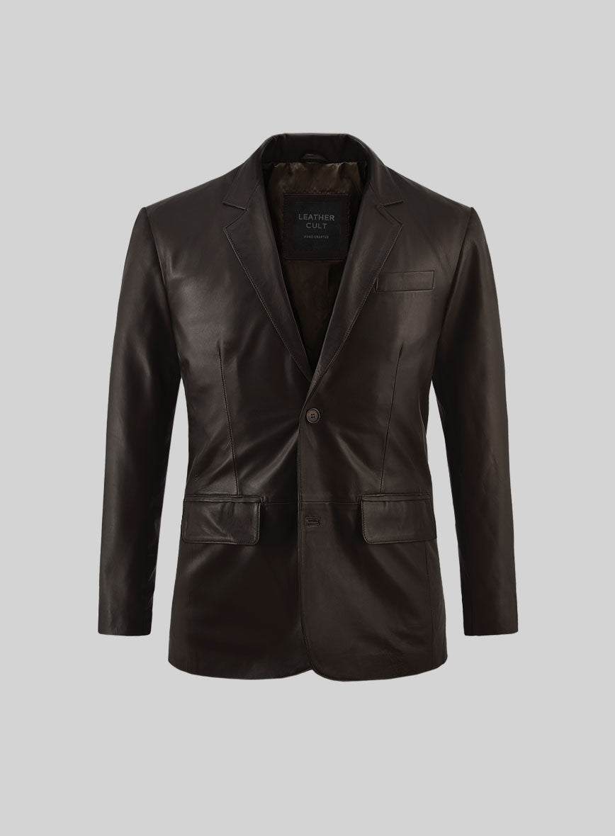 Soft Louis Brown Leather Blazer