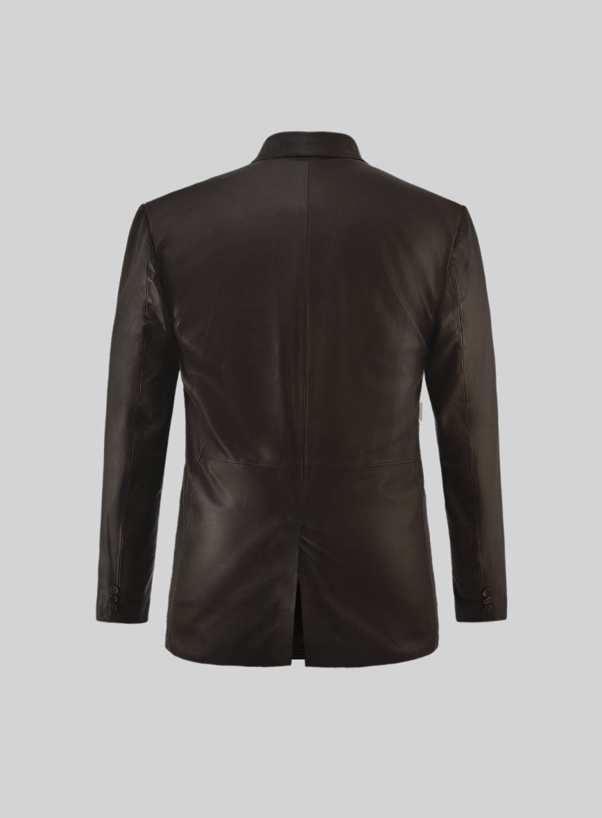 Soft Louis Brown Leather Blazer