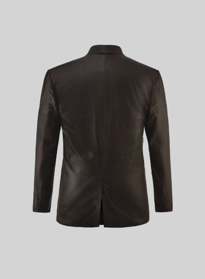 Soft Louis Brown Leather Blazer