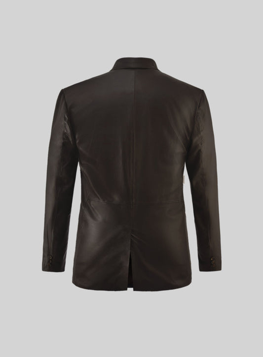 Soft Louis Brown Leather Blazer