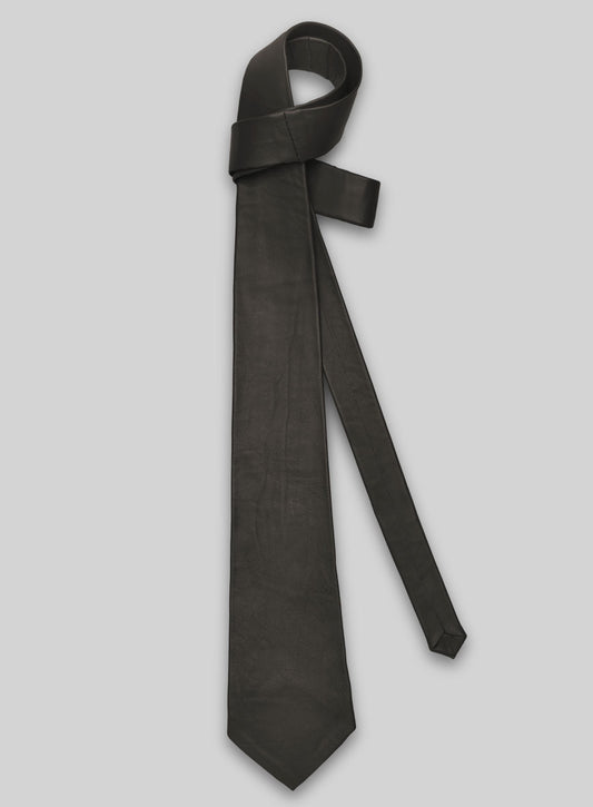 Soft Louis Brown Leather Tie