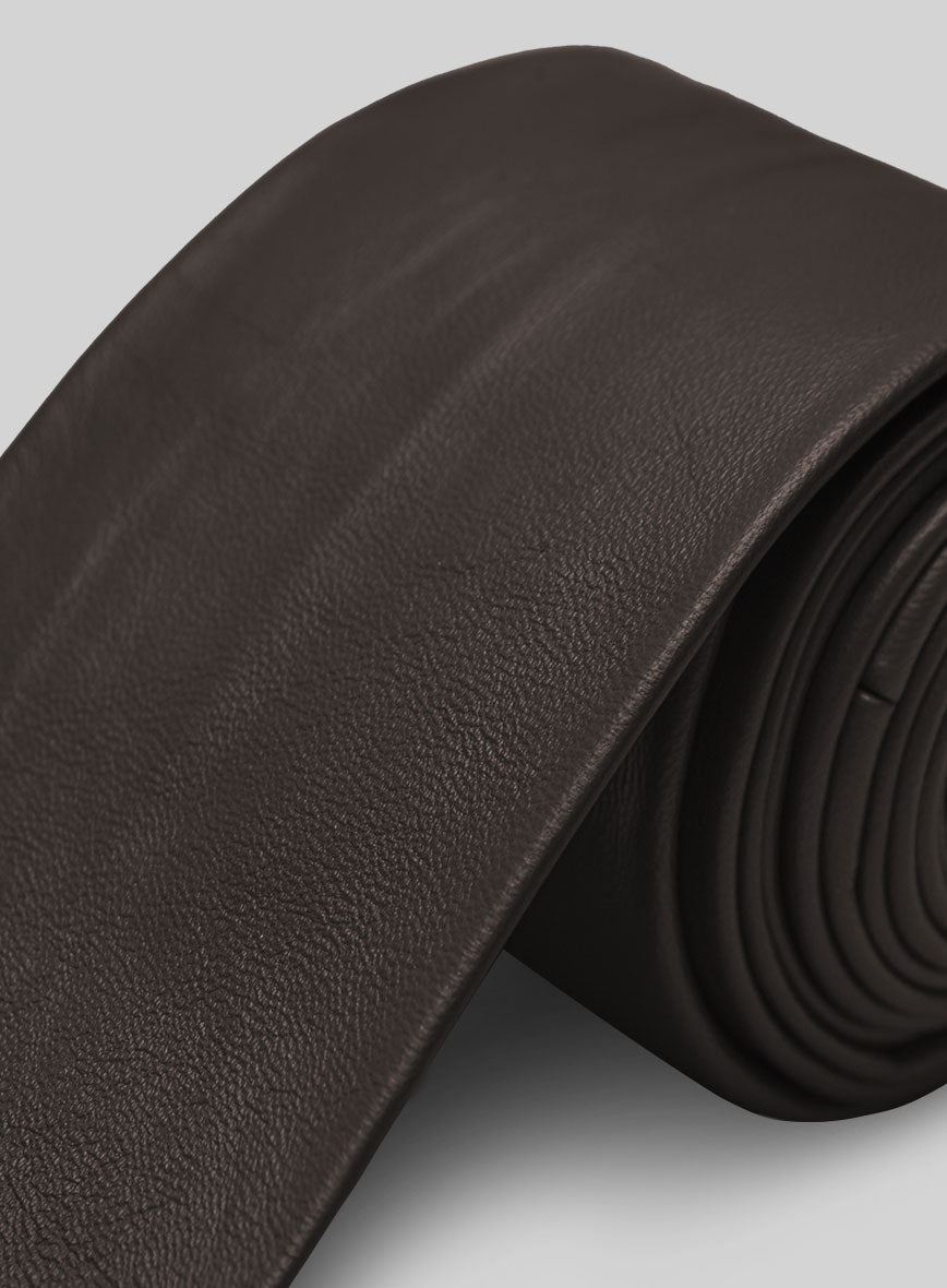 Soft Louis Brown Leather Tie
