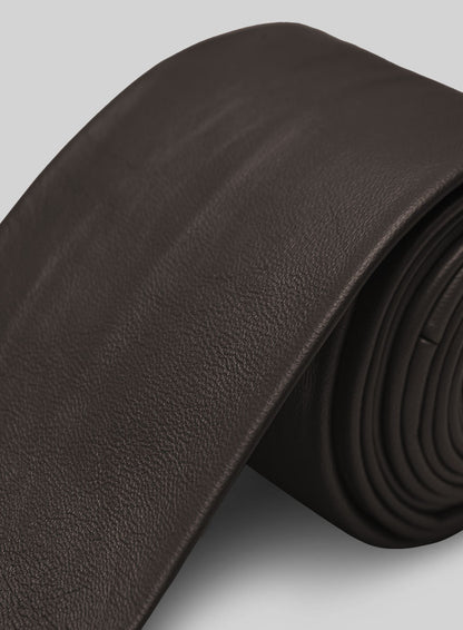 Soft Louis Brown Leather Tie