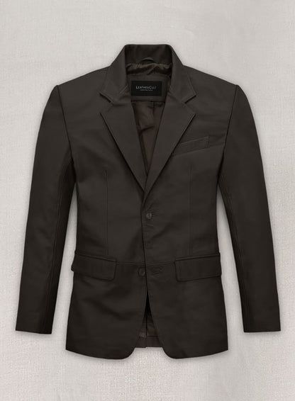 Soft Louis Brown Leather Blazer - LeatherCult