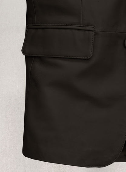Soft Louis Brown Leather Blazer - LeatherCult