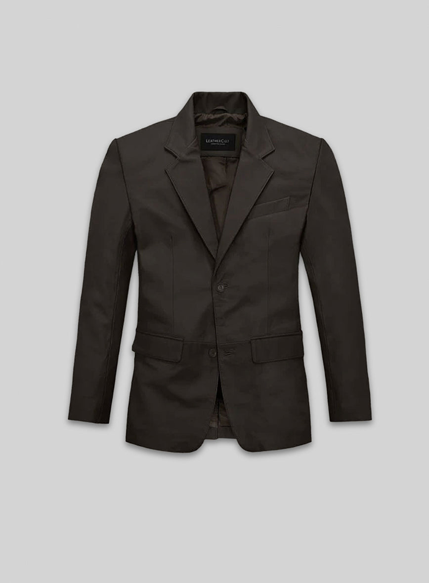 Soft Louis Brown Leather Blazer