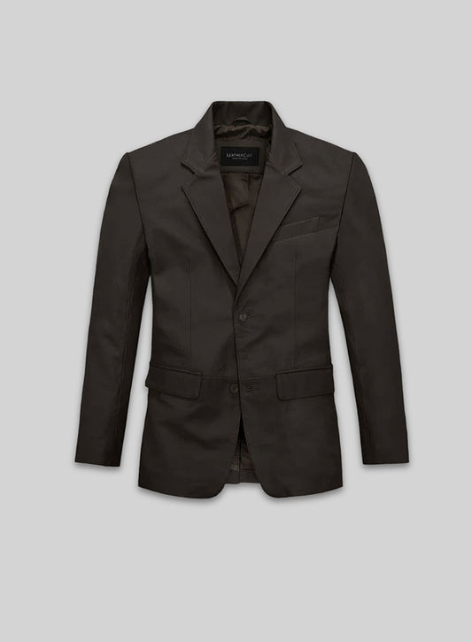 Soft Louis Brown Leather Blazer