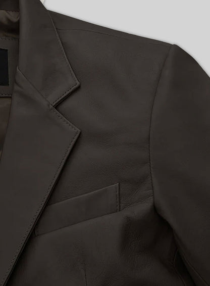 Soft Louis Brown Leather Blazer