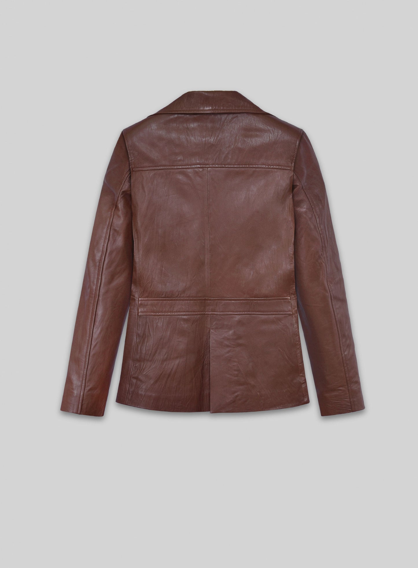 Soft Maroon Jennifer Aniston Friends Season 5 Leather Blazer