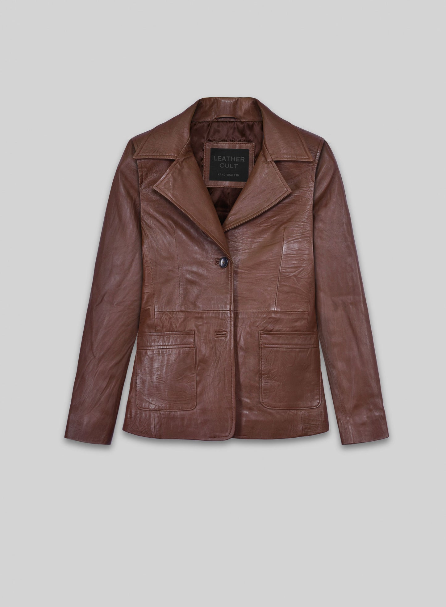Soft Maroon Jennifer Aniston Friends Season 5 Leather Blazer