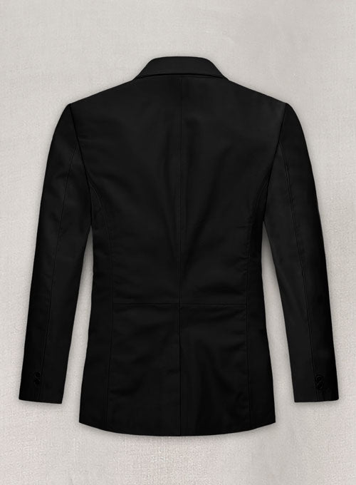 Soft Rich Black Leather Blazer - LeatherCult