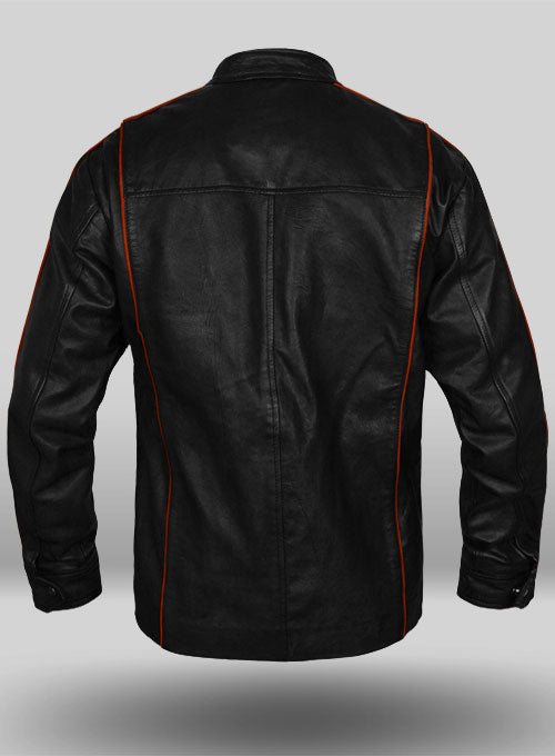 Soft Rich Black Washed & Wax Mass Effect 3 Leather Jacket - LeatherCult
