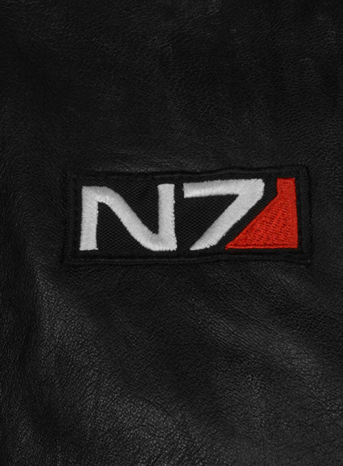 Soft Rich Black Washed & Wax Mass Effect 3 Leather Jacket - LeatherCult