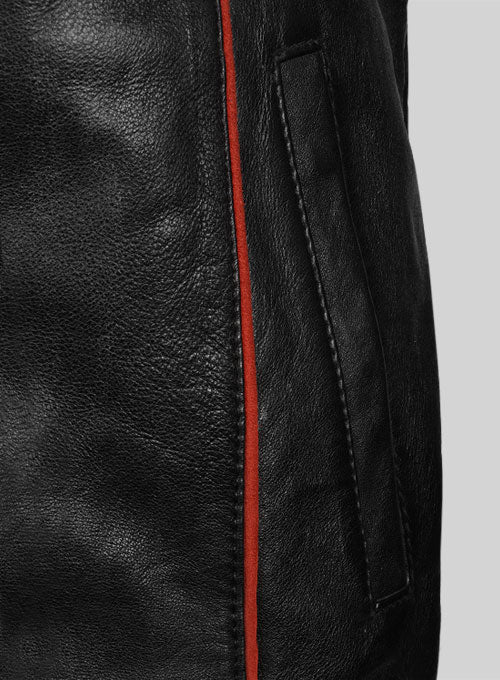 Soft Rich Black Washed & Wax Mass Effect 3 Leather Jacket - LeatherCult