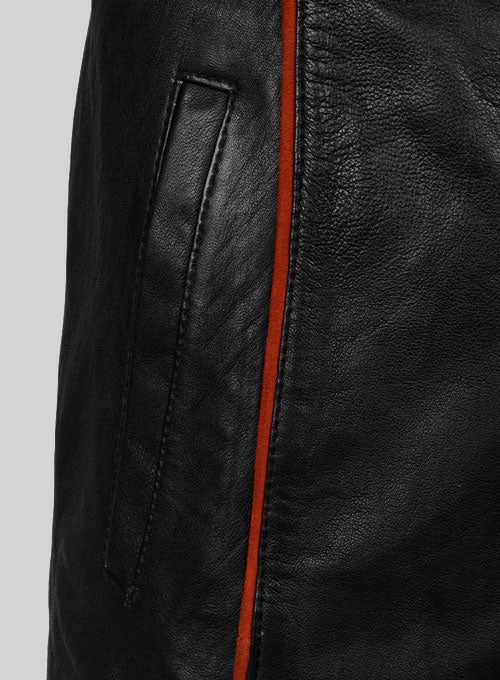 Soft Rich Black Washed & Wax Mass Effect 3 Leather Jacket - LeatherCult