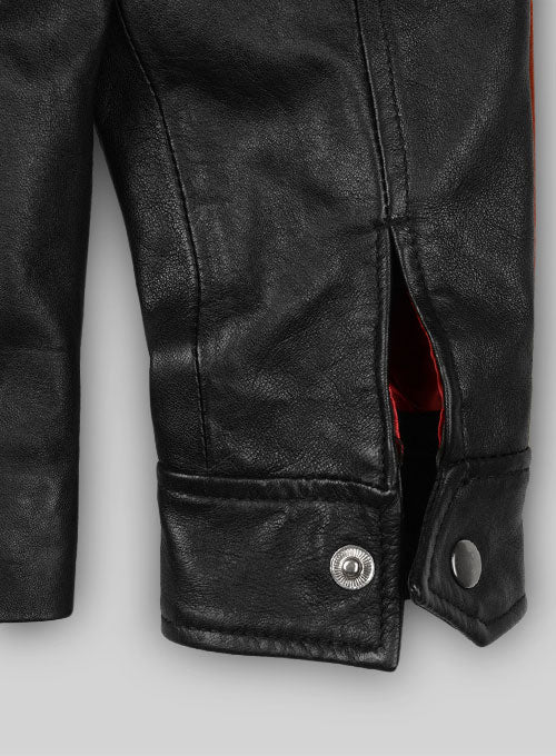 Soft Rich Black Washed & Wax Mass Effect 3 Leather Jacket - LeatherCult