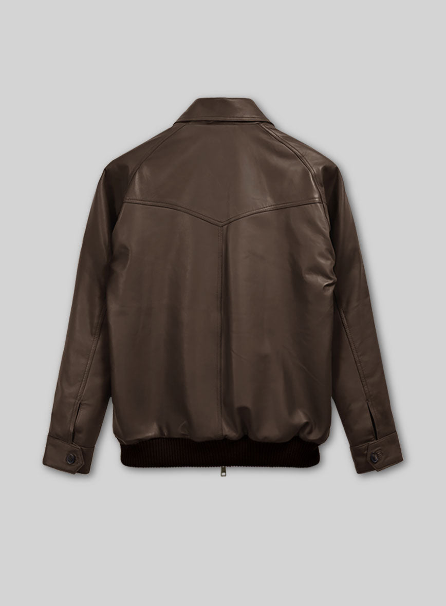 Soft Scottish Brown David Leather Jacket #2