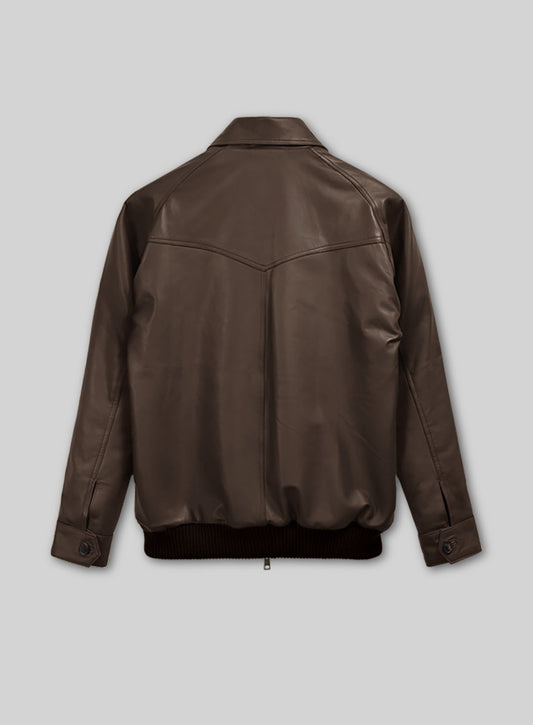 Soft Scottish Brown David Leather Jacket #2