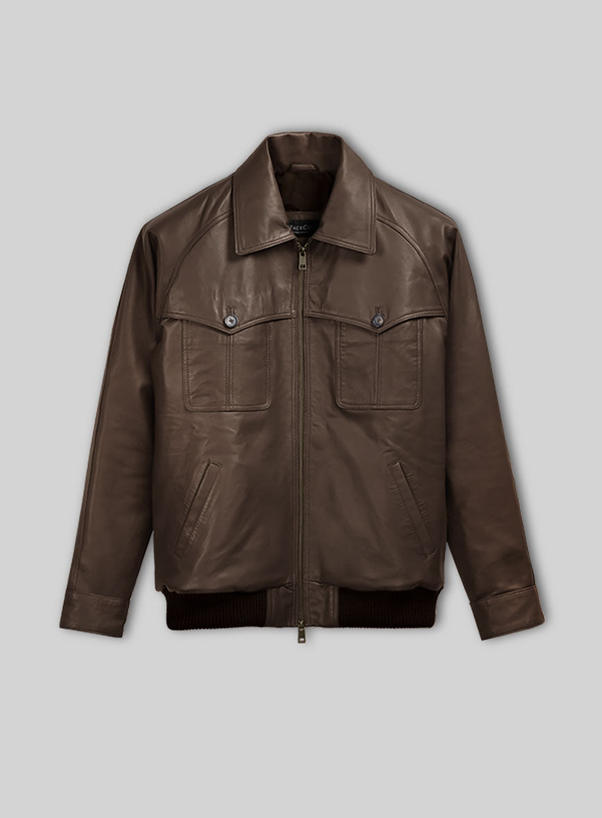 Soft Scottish Brown David Leather Jacket #2