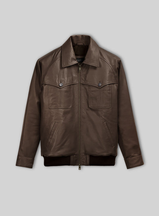Soft Scottish Brown David Leather Jacket #2