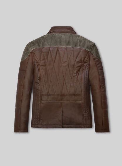 Scottish Brown Lambskin Leather Jacket #635