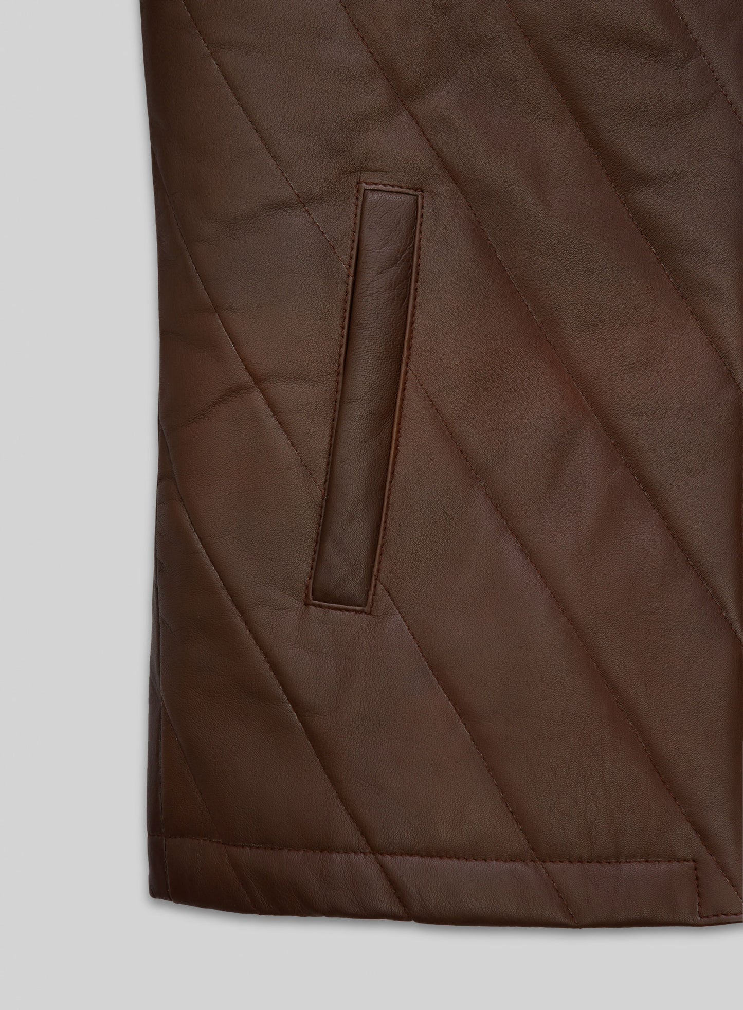 Scottish Brown Lambskin Leather Jacket #635