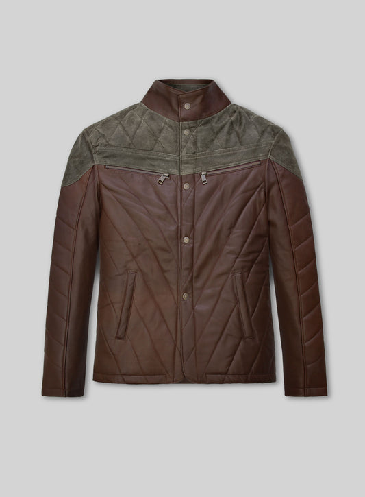 Soft Scottish Brown Leather Jacket #635