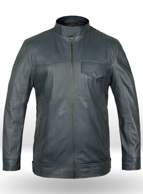 Soft Sherpa Gray Washed & Wax Shia Labeouf Transformers 3 Jacket - LeatherCult