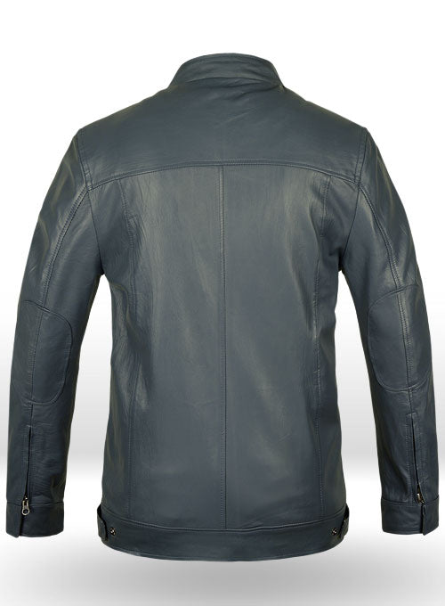 Soft Sherpa Gray Washed & Wax Shia Labeouf Transformers 3 Jacket - LeatherCult