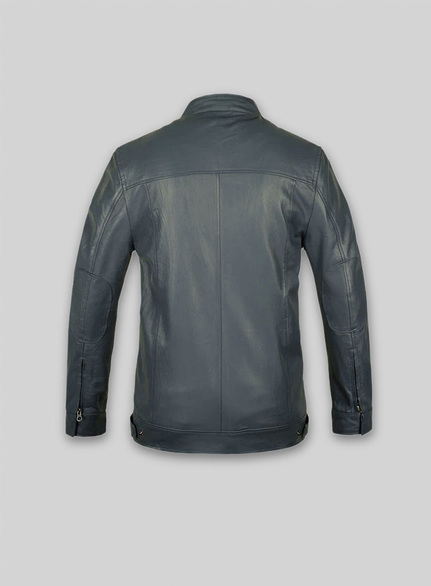 Soft Sherpa Gray Washed & Wax Shia Labeouf Transformers 3 Jacket