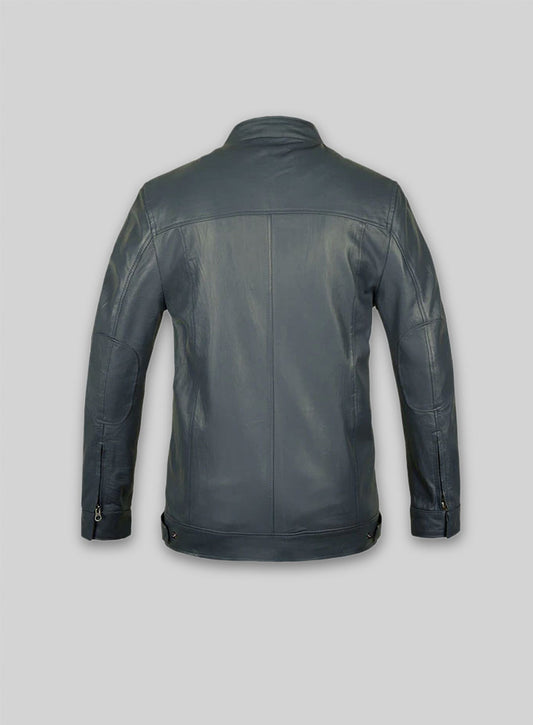 Soft Sherpa Gray Washed & Wax Shia Labeouf Transformers 3 Jacket