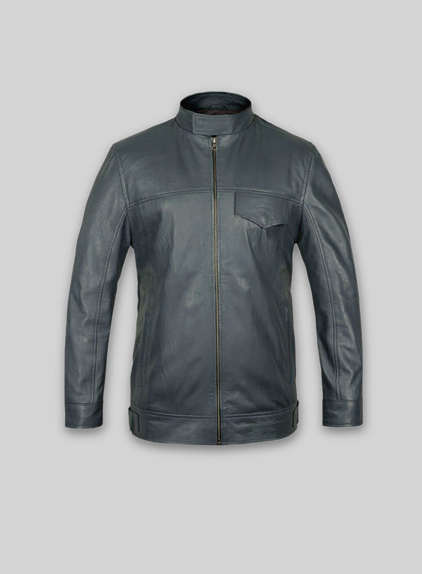 Soft Sherpa Gray Washed & Wax Shia Labeouf Transformers 3 Jacket