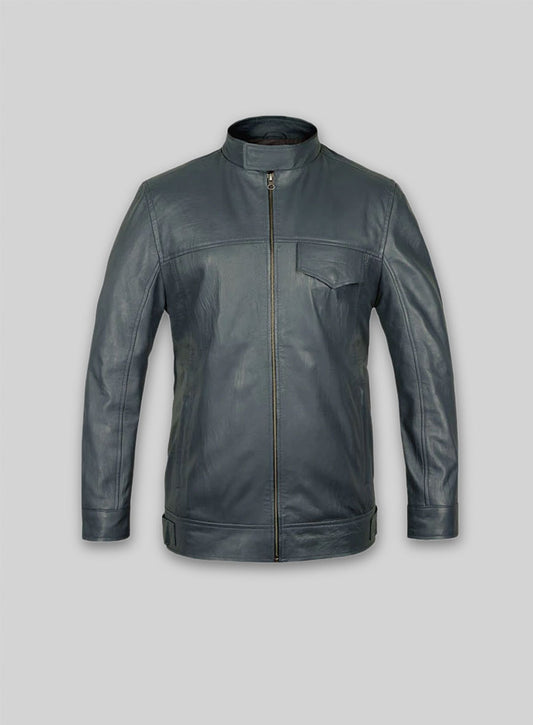Soft Sherpa Gray Washed & Wax Shia Labeouf Transformers 3 Jacket