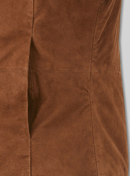 Soft Tan Brown Suede Daniel Craig Spectre Leather Jacket