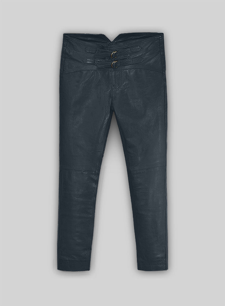 Soft Winsor Blue Jim Morrison Leather Pants