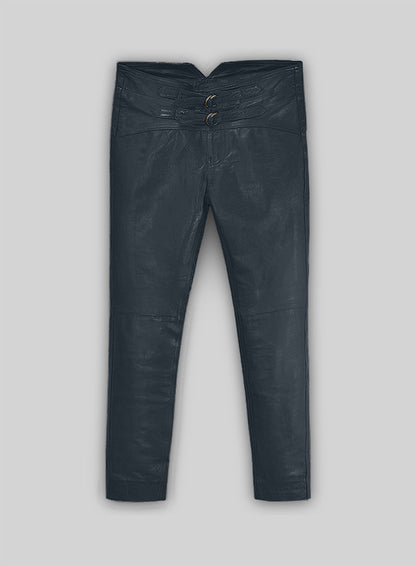 Soft Winsor Blue Jim Morrison Leather Pants