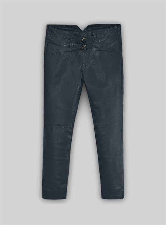 Soft Winsor Blue Jim Morrison Leather Pants