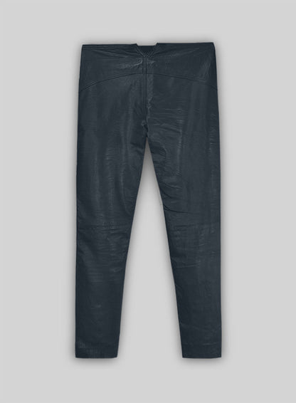 Soft Winsor Blue Jim Morrison Leather Pants