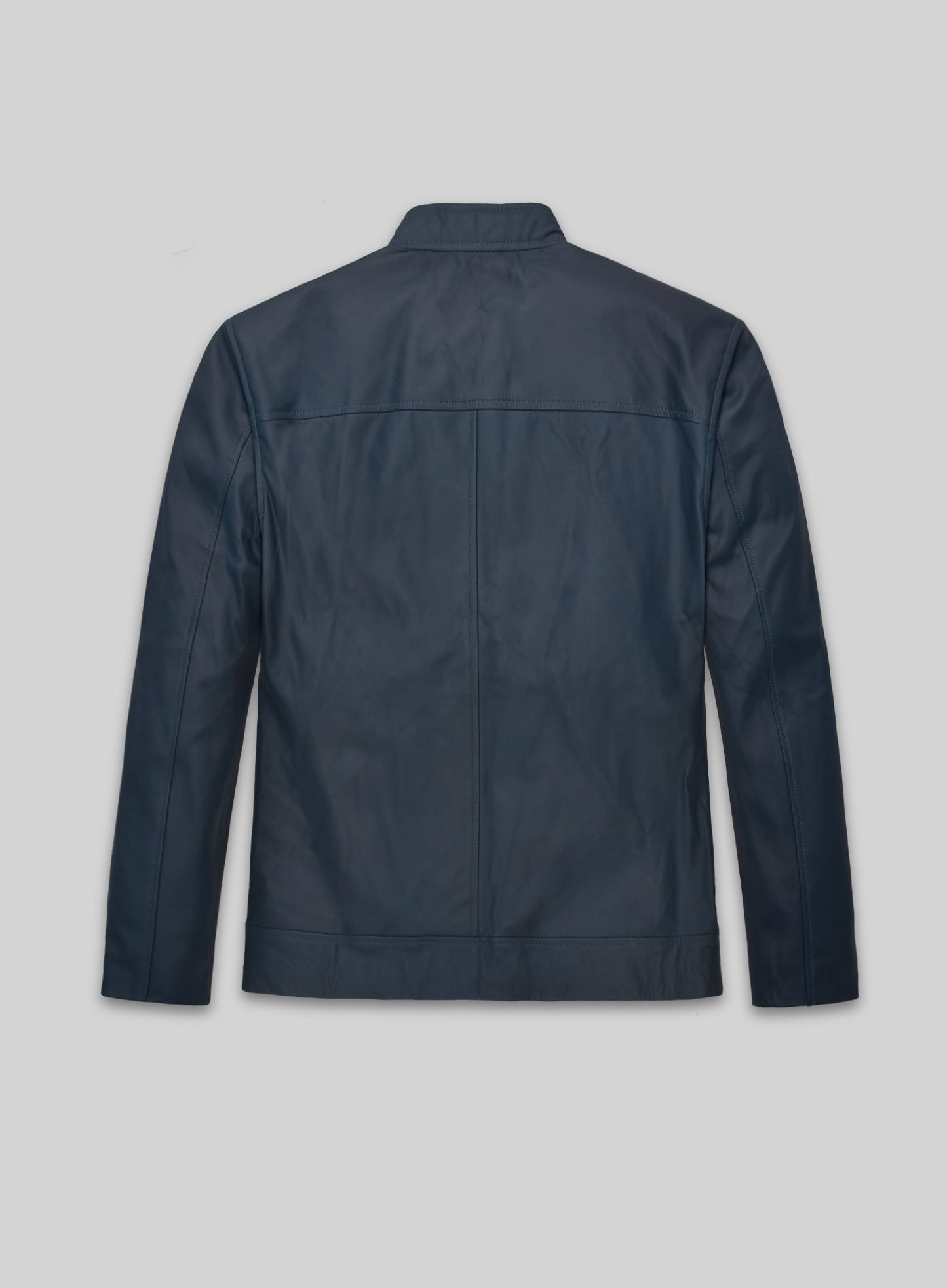 Soft Winsor Blue Michael Fassbender Leather Jacket