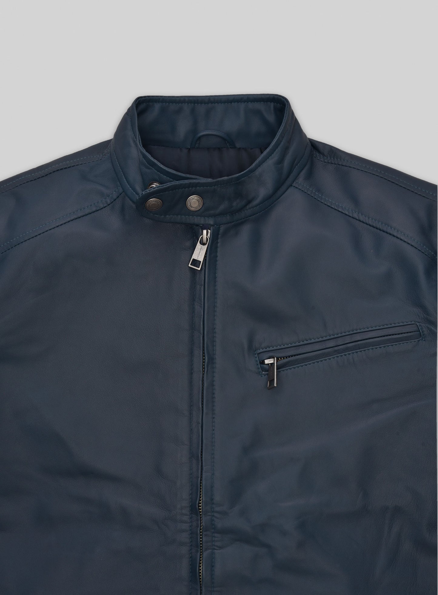 Soft Winsor Blue Michael Fassbender Leather Jacket
