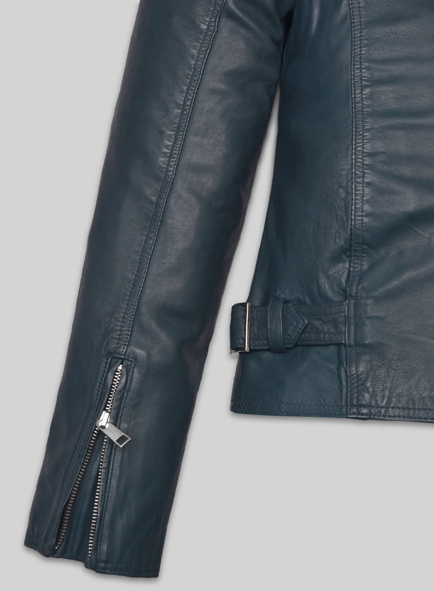 Soft Winsor Blue Washed & Wax Leather Jacket # 267