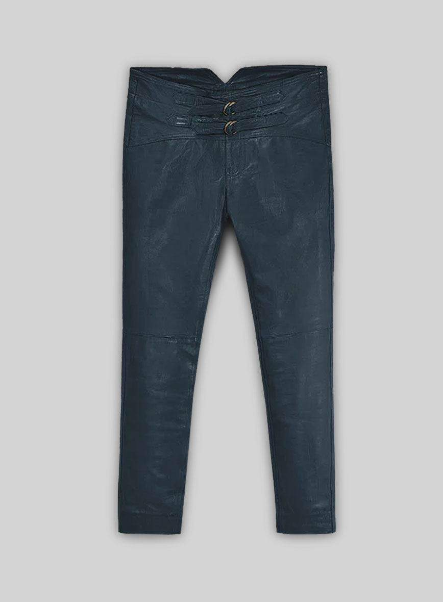 Soft Winsor Blue Jim Morrison Leather Pants