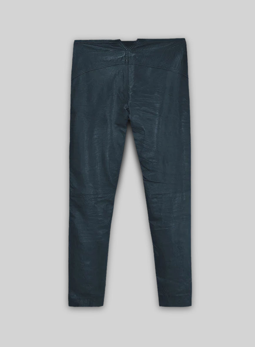Soft Winsor Blue Jim Morrison Leather Pants