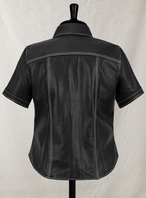 Sophie Turner Leather Shirt – LeatherCult