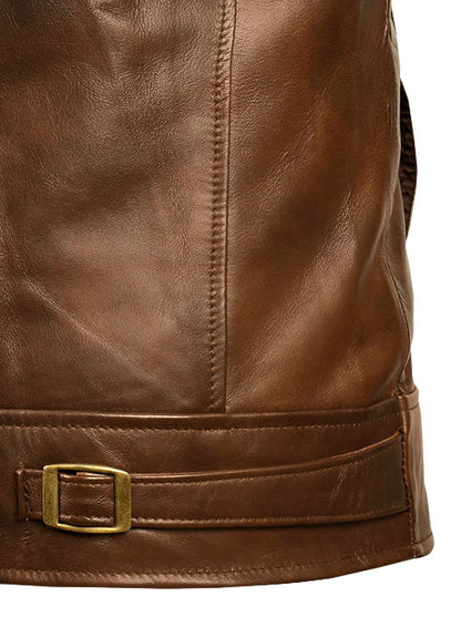 Spanish Brown The Expendables 2 Jason Statham Leather Jacket - LeatherCult