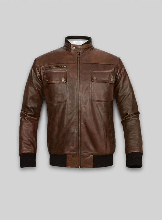 Spanish Brown Leather Jacket # 94