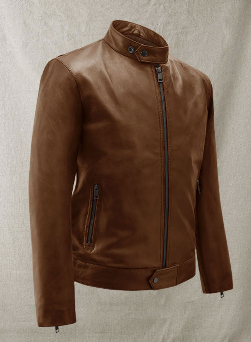Spanish Brown Michael Fassbender Leather Jacket #2 - LeatherCult